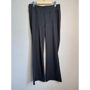 Gaiam Black Flare Yoga Pants Large Athletic‎ Leggings Athleisure Gorpcore Basic